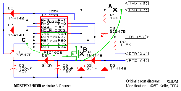 Schematic for JDM Modification